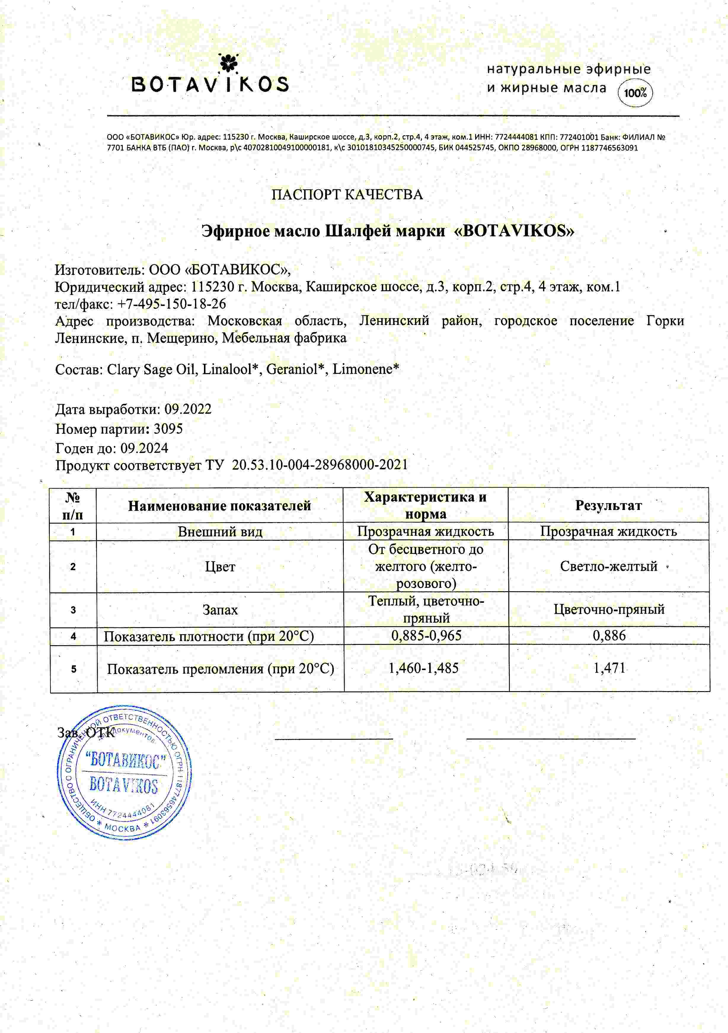 Паспорт №092022
